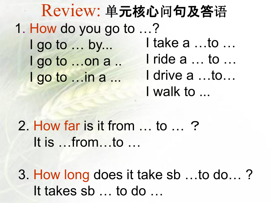 Unit 3 How do you get to school SectionB2a-2c课件-2022-2023学年人教版英语七年级下册 .pptx_第2页