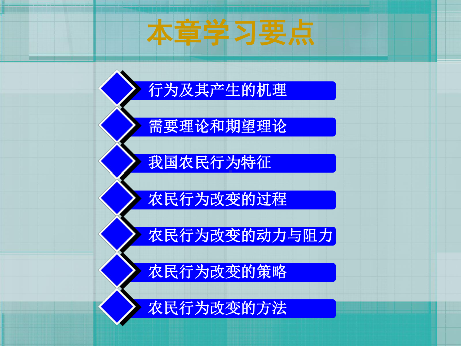 大学课件：第2章 农业推广对象行为改变.ppt_第2页