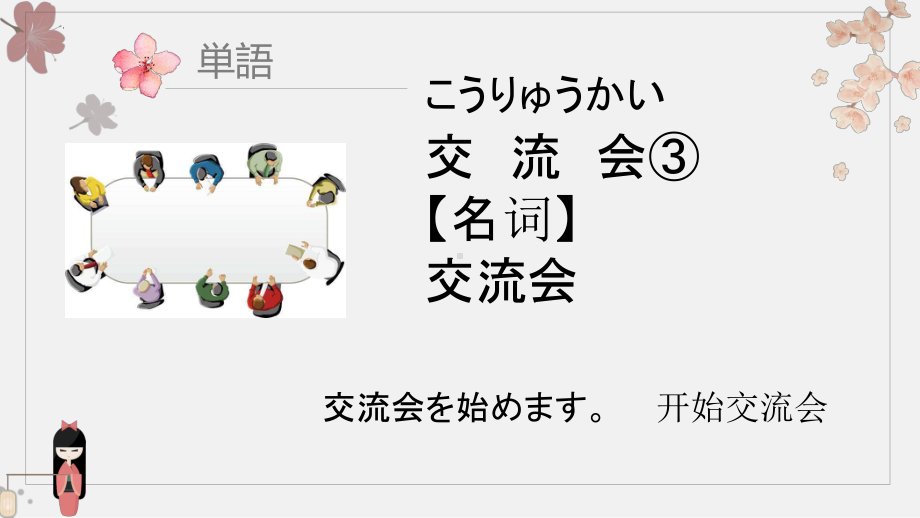 第一课 交流会 ppt课件 -2023新人教版《初中日语》第三册.pptx_第2页