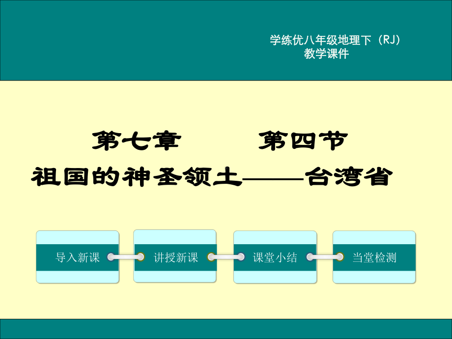 人教版小学八年级地理下册第七章南方地区第四节祖国的神圣领土台湾省.ppt_第1页