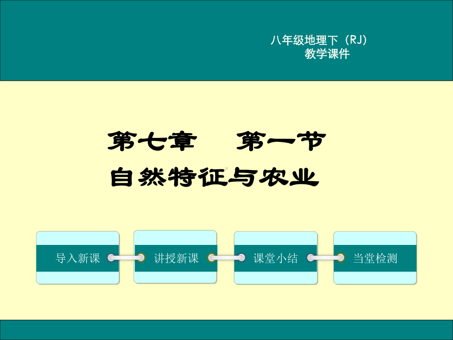 人教版小学八年级地理下册第七章南方地区第一节自然特征与农业.ppt_第1页