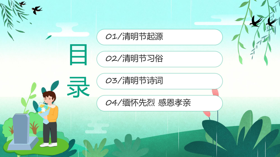 绿色清明节缅怀先烈主题班会教学动态（ppt）.pptx_第2页