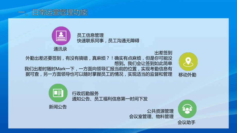 蓝色企业微信平台使用手册教学动态（ppt）.pptx_第2页