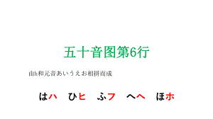 五十音图 は行ppt课件-2023新标准初级《高中日语》上册.pptx