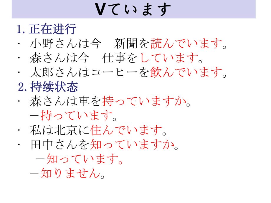 第15课 小野さんは 今 新聞を 読んで ぃますppt课件-2023新标准初级《高中日语》上册.pptx_第3页