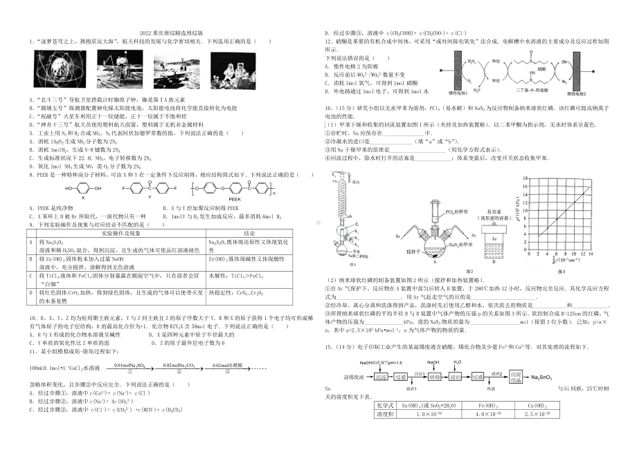 2022重庆理综精选理综版.docx_第1页