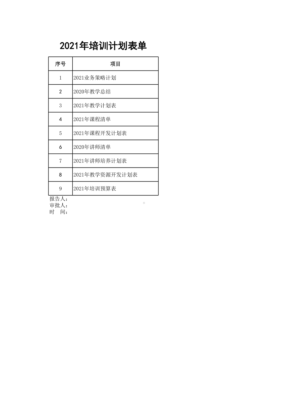 培训计划套表demo.xls_第1页