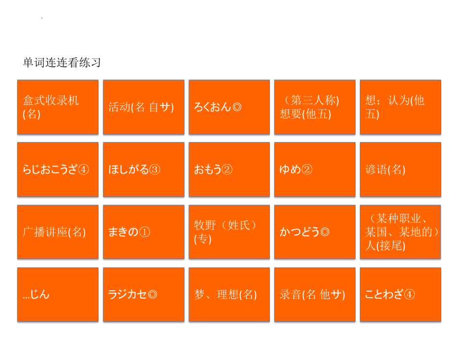 第11课 单词连连看练习ppt课件-2023新新编日语《高中英语》第一册.pptx_第2页