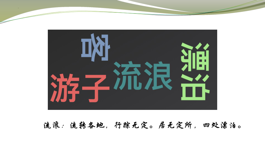 2022年中考语文二轮专题复习：游走在大地上-诗词中的流浪意识(共29张PPT)ppt课件.pptx_第3页