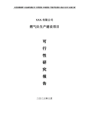 燃气灶生产建设项目可行性研究报告建议书.doc