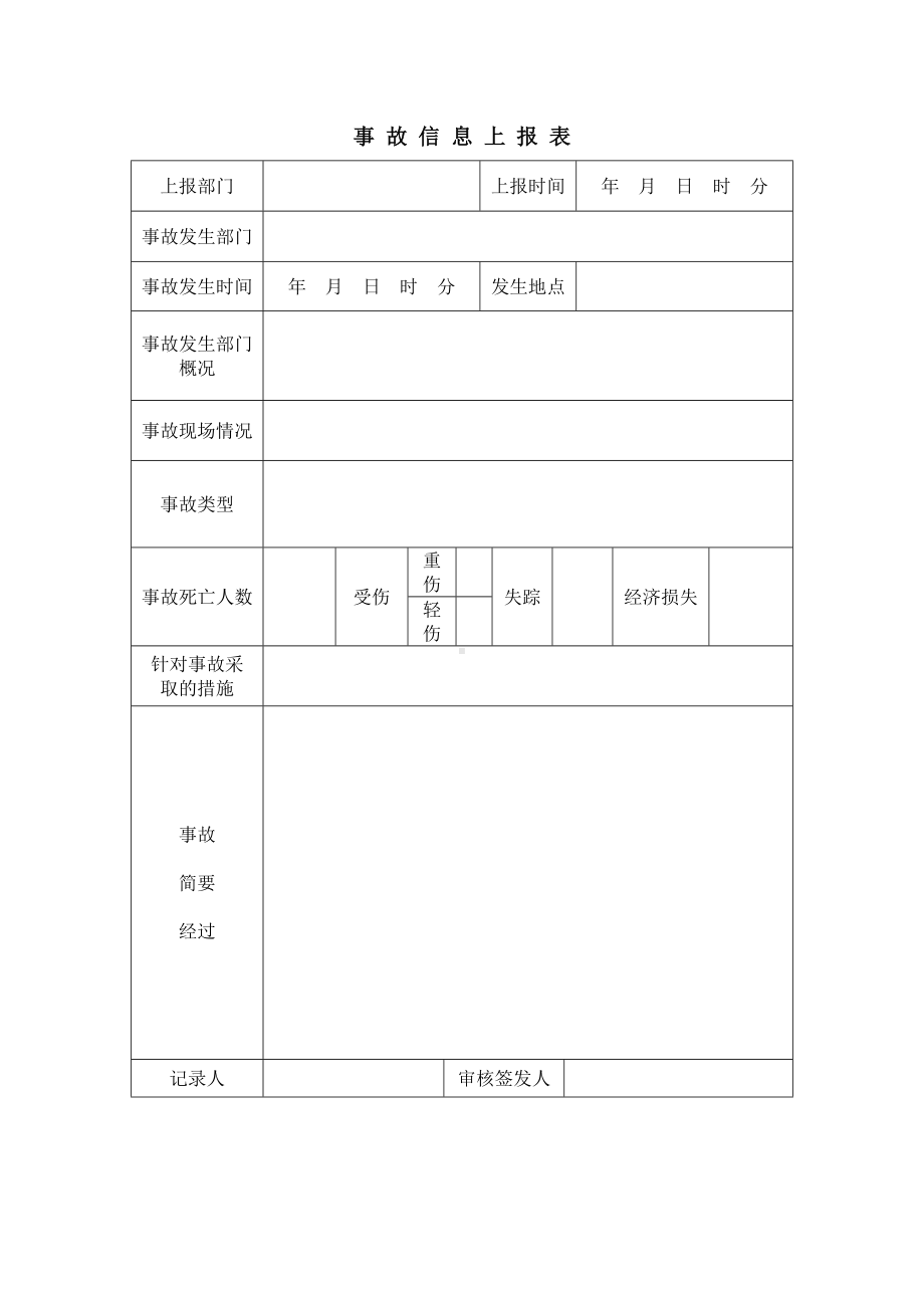 事故信息上报表.docx_第1页