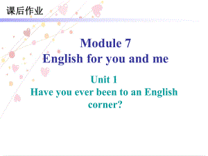 Module 7 课后作业（ppt课件）(共62张PPT)-2023新外研版九年级下册《英语》.ppt