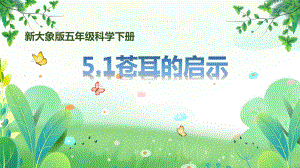 新大象版五年级下册科学第五单元第1课《苍耳的启示》课件.pptx