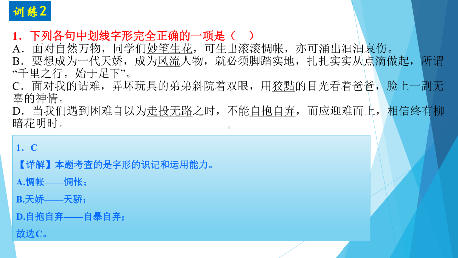 2023年中考语文二轮复习《易错字形专项训练》ppt课件（共26张PPT）.pptx_第2页