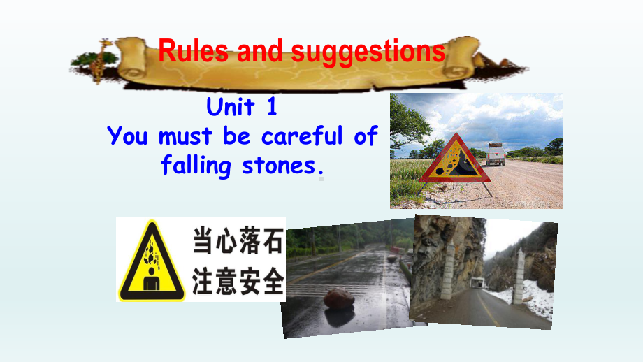 Module4 Unit 1 You must be careful of falling stones（ppt课件）（共23张PPT）-2023春外研版九年级下册《英语》.pptx_第1页