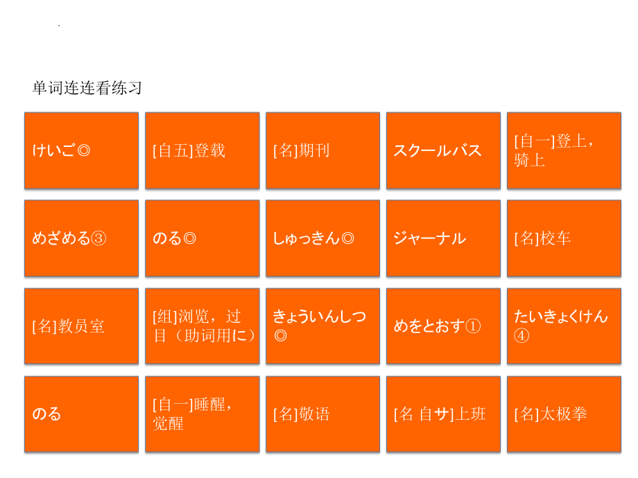 第11课 单词连连看练习ppt课件-2023新新编日语《高中日语》第二册.pptx_第3页