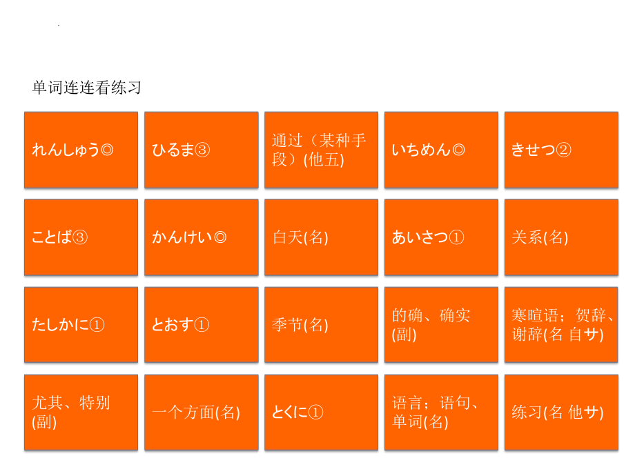 第12课 单词连连看练习ppt课件-2023新新编日语《高中英语》第一册.pptx_第1页