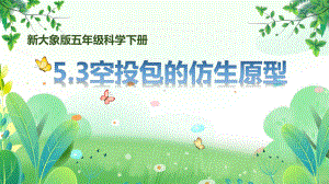 新大象版五年级下册科学第五单元第3课《空投包的仿生原型》课件.pptx