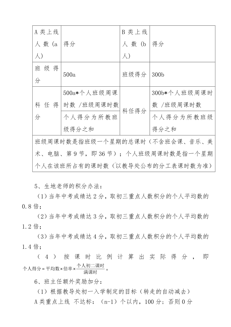 XX中学中考教师奖励方案.doc_第2页