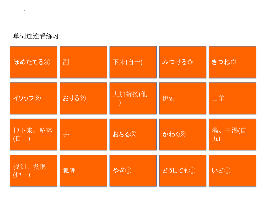 第10课 单词连连看练习ppt课件-2023新新编日语《高中日语》第三册.pptx_第1页