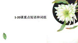 第1 20课单词短语知识点详解ppt课件-2023新标准《高中日语》初级上册.pptx