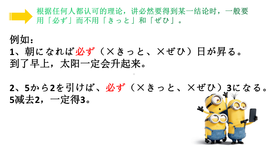 必ず、きっと、ぜひの区別 ppt课件-2023新标准《高中日语》初级上册.pptx_第2页