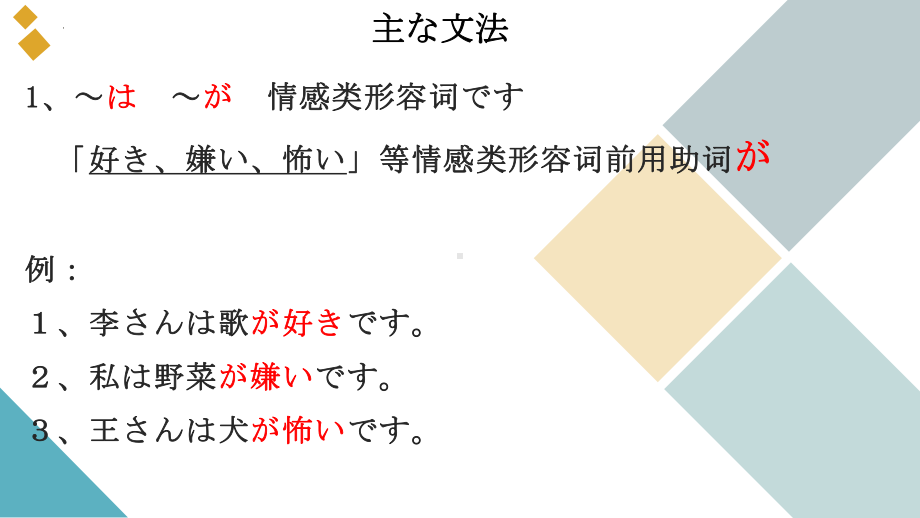 第11课 小野さんは 歌が 好きですppt课件-2023新标准《高中日语》初级上册.pptx_第3页