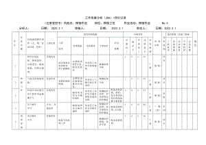 工作危害分析（JHA）+评价记录.docx