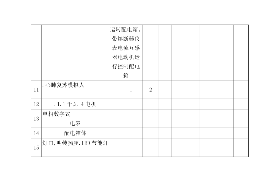 特种作业教学、实操设备明细表.docx_第3页