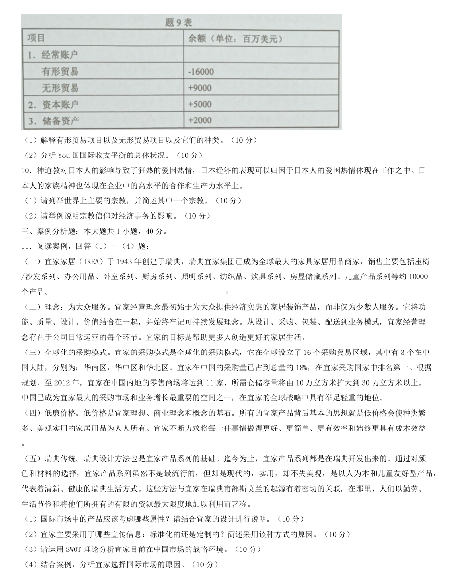 全国2022年4月自学考试11746国际商务与国际营销试题.docx_第2页