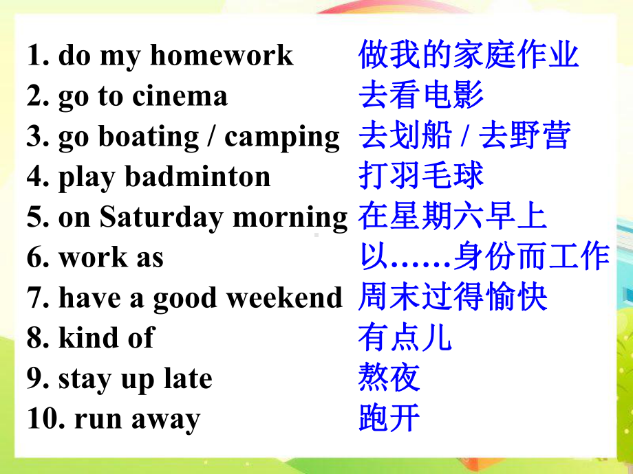 Unit 12 What did you do last weekend- Section B Self check（ppt课件）(共29张PPT）-2023新人教新目标版七年级下册《英语》.ppt_第3页