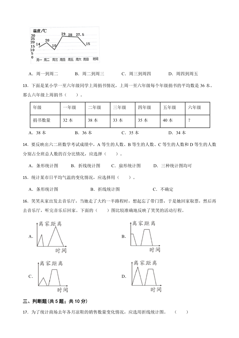 小学数学五年级下册 第七单元能力提升卷 含答案.docx_第3页