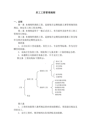 员工工资管理规程.docx