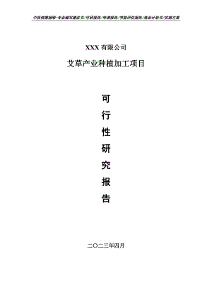 艾草产业种植加工项目可行性研究报告申请报告.doc