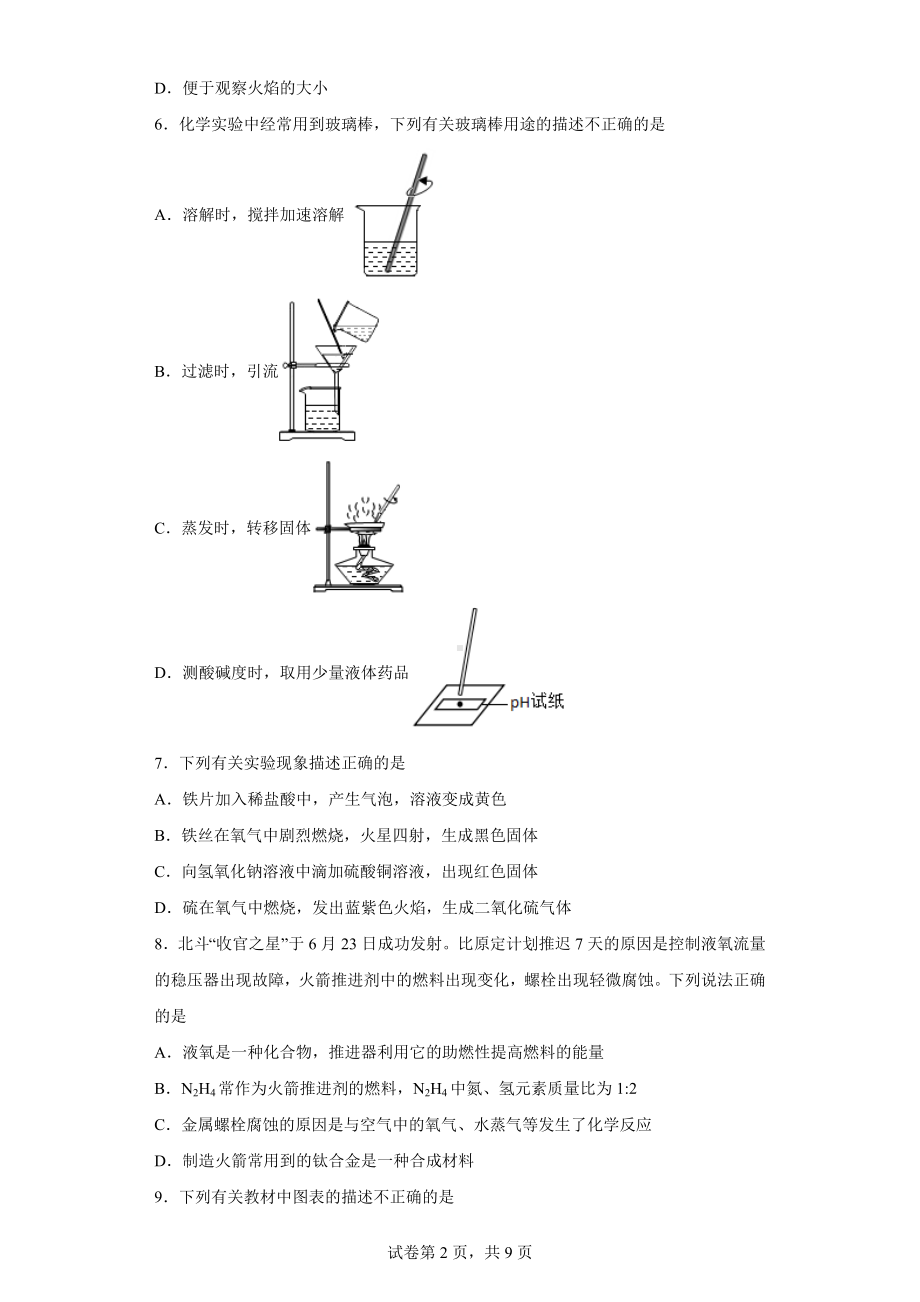 2020年湖南省岳阳市初中学业水平化学试题.docx_第2页