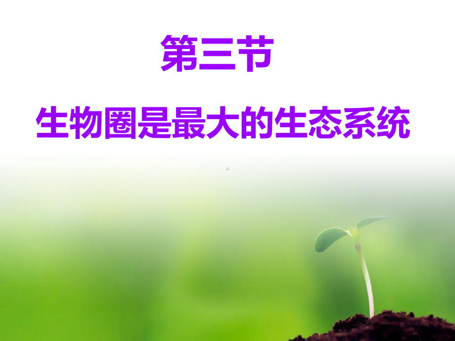 《生物圈是最大的生态系统》PPT课件.ppt_第1页