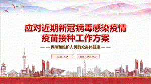 学习2023《应对近期新冠病毒感染疫情疫苗接种工作方案》重点内容PPT课件（带内容）.pptx