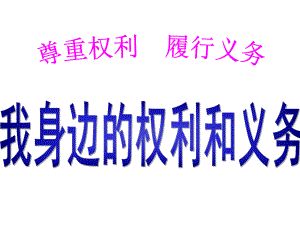 《我身边的权利与义务》课件.ppt