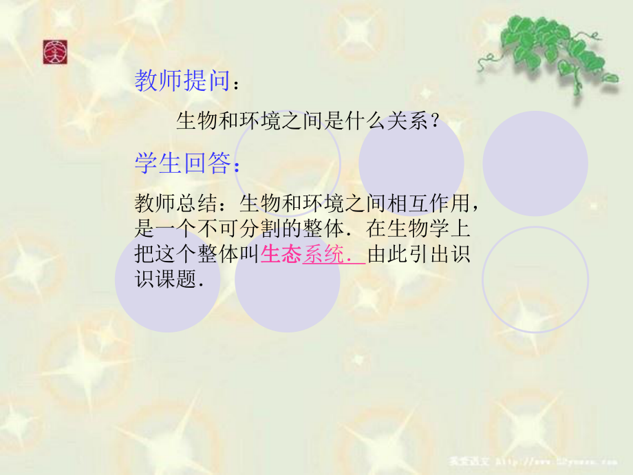 生物与环境组成生态系统.ppt_第1页