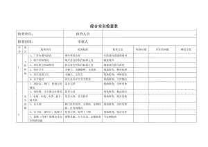 综合安全检查表.docx