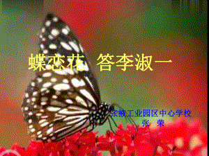 蝶恋花·答李淑一.ppt