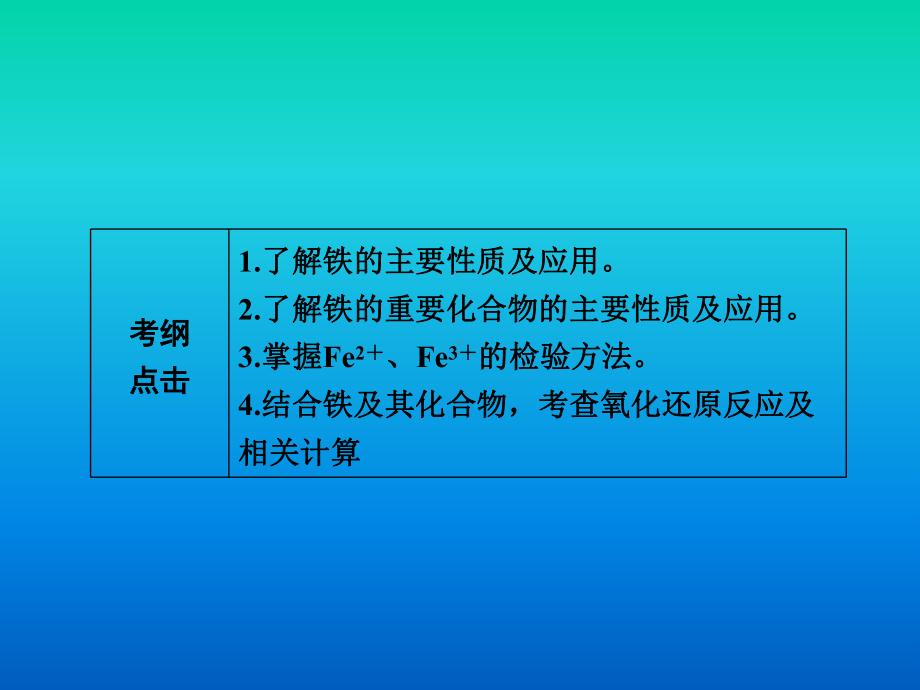 2015届高考化学一轮课件铁及其重要化合物.ppt_第2页