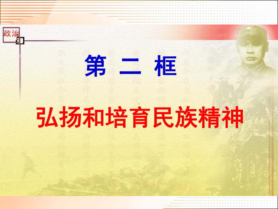 九年级政治弘扬和培育民族精神.ppt_第1页