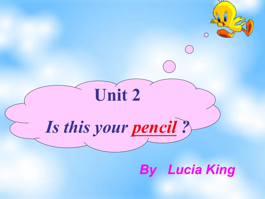 初中英语新目标七年级上Unit2Isthisyourpencil.ppt_第1页