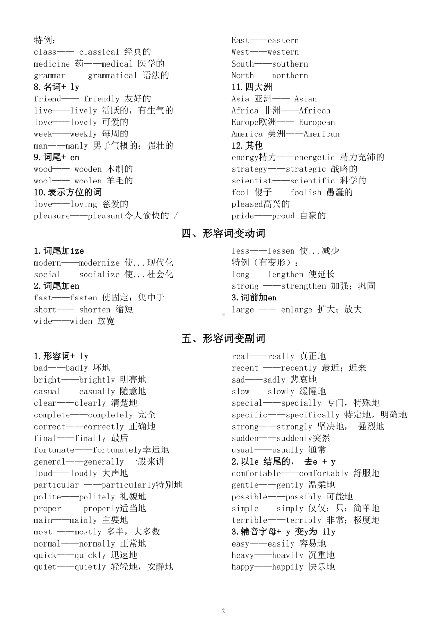 高中英语高考复习词性转换汇总（共五大类）.doc_第3页