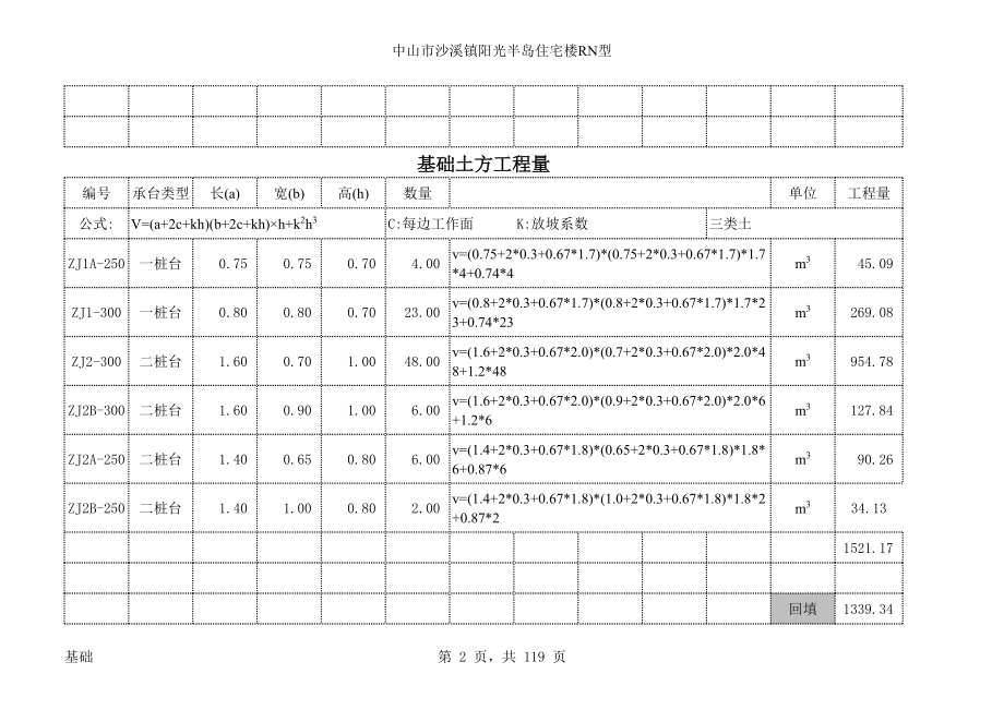 全套全自动工程量计算表.xls_第2页