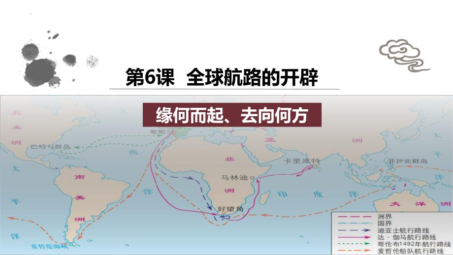 第6课《全球航路的开辟》ppt课件-（部）统编版（2019）《高中历史》必修中外历史纲要下册.pptx_第1页
