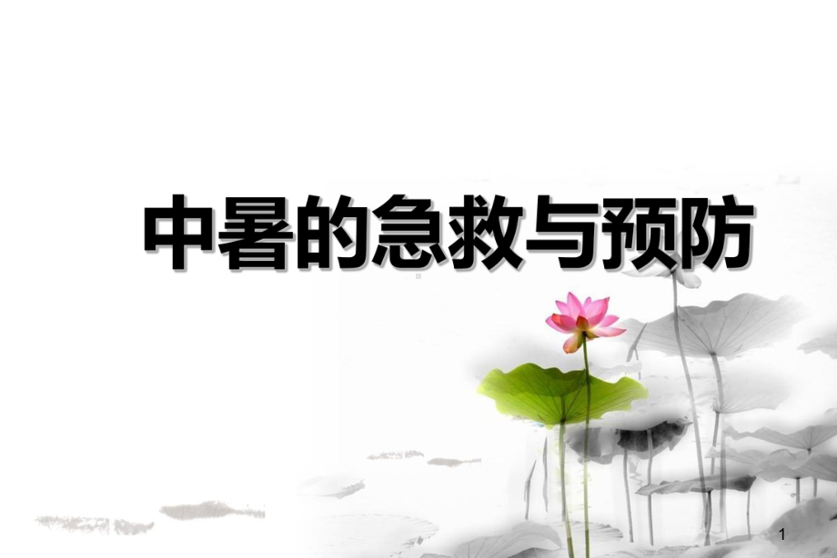 中暑的急救与预防孙.ppt_第1页