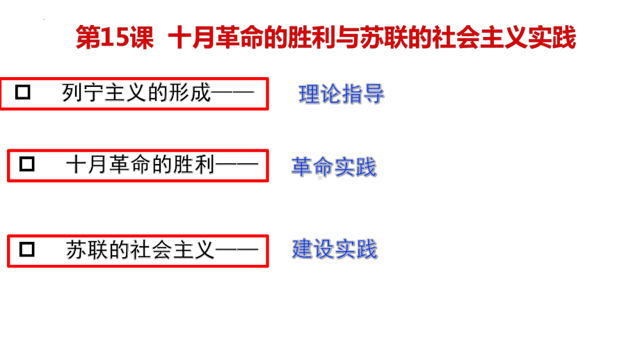 第15课 十月革命的胜利与苏联的社会主义实践 ppt课件 (4)-（部）统编版（2019）《高中历史》必修中外历史纲要下册.pptx_第3页