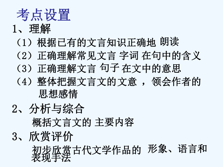 中考语文复习指导课件 中考文言文阅读复习.ppt_第3页